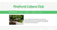 Desktop Screenshot of pinehurstcabanaclub.com