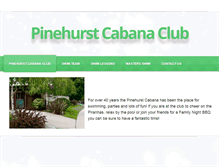 Tablet Screenshot of pinehurstcabanaclub.com